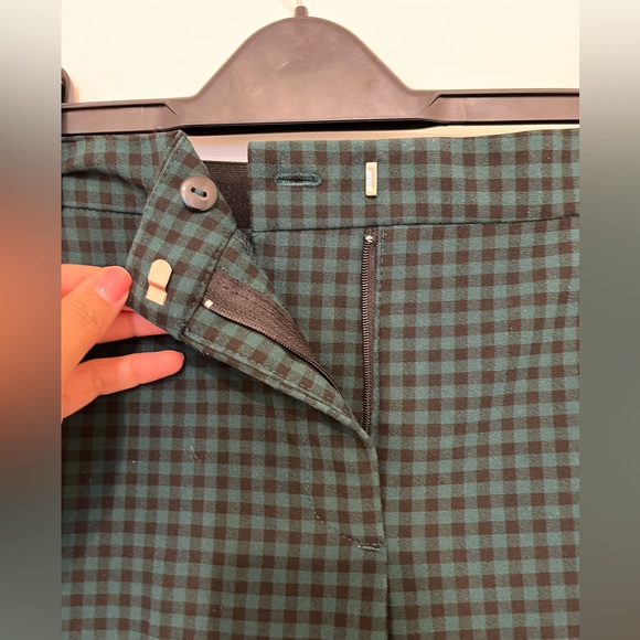 Black and green checkered skinny dress pants - Picture 5 of 6